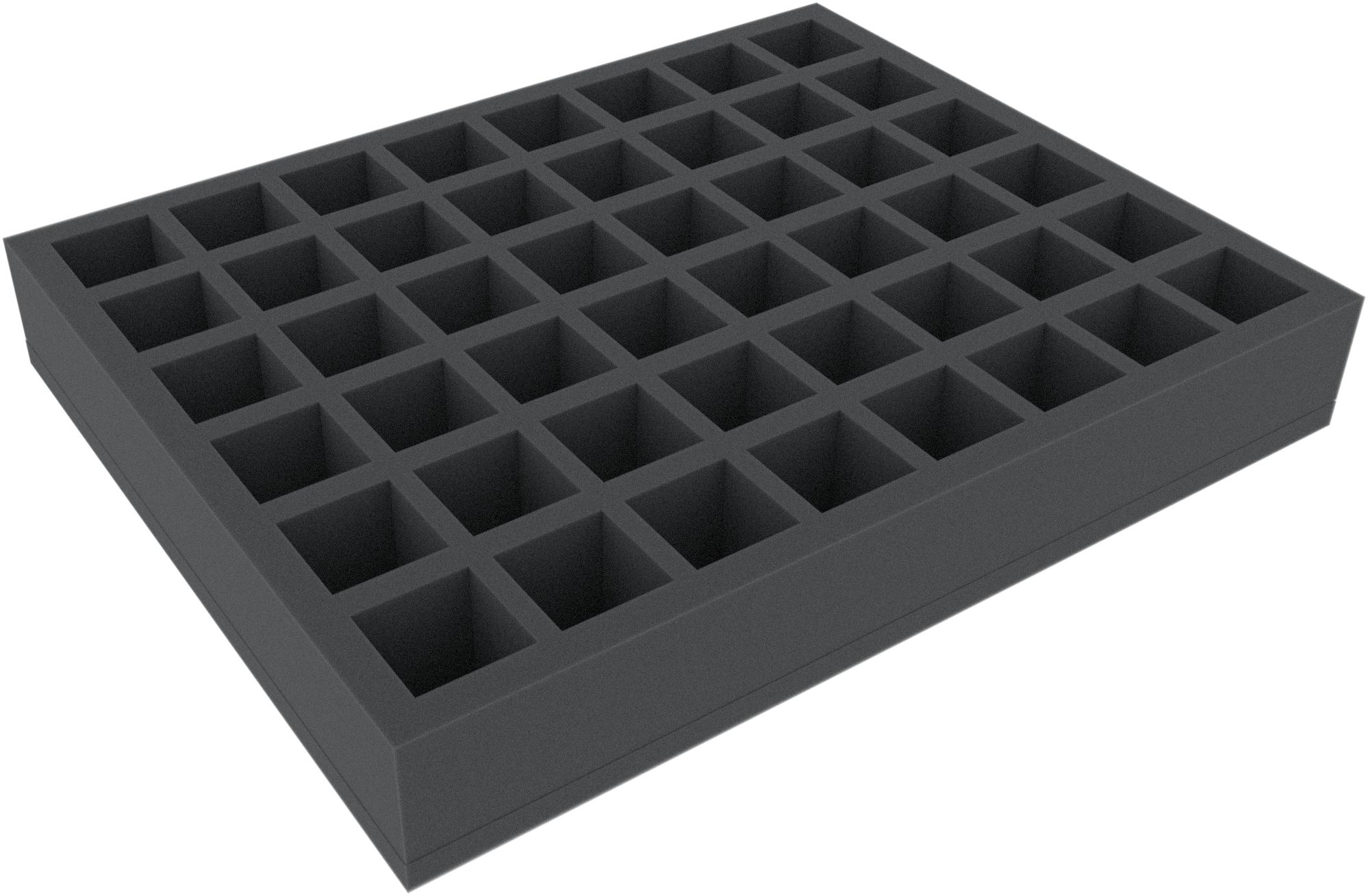 FS050I048BO 50mm Full-Size foam tray with 48 sq compartments