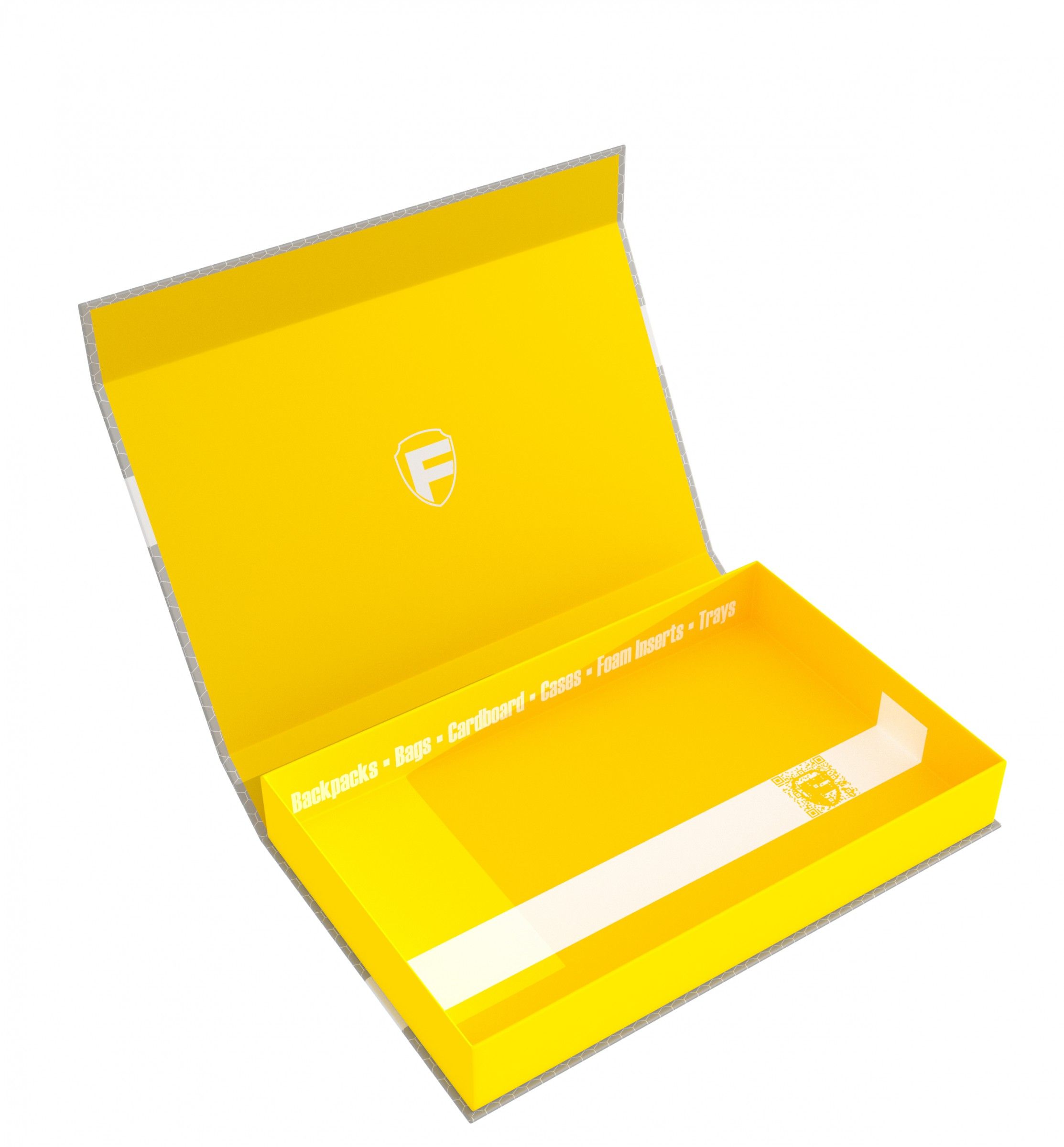 57417 Feldherr Magnetic Box yellow Half-Size 40 mm empty (HSMB040)