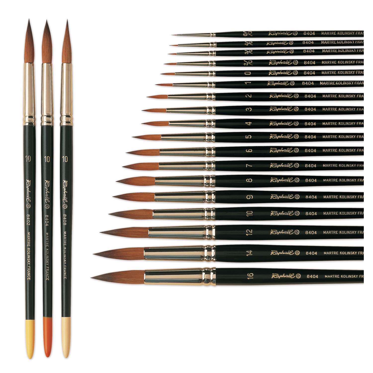 Raphael: Pincel Serie 8404 - Marta Roja Kolinsky Nº 3/0