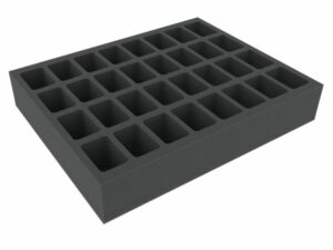 FSMEDS050BO 50 mm Full-Size foam tray with 32 compartments