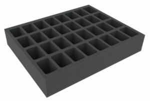 FSMEDS060BO 60 mm Full-Size foam tray with 32 compartments