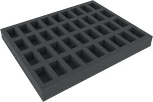 FS035BO 35 mm Full-Size foam tray with 36 compartments