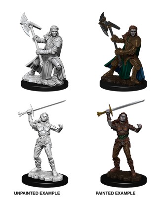 D&D Nolzur's Marvelous Miniatures: Female Half-Orc Fighter