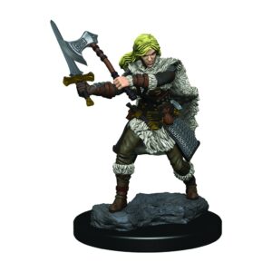 D&D Nolzur’s Marvelous Miniatures: Human Female Barbarian (Premium)