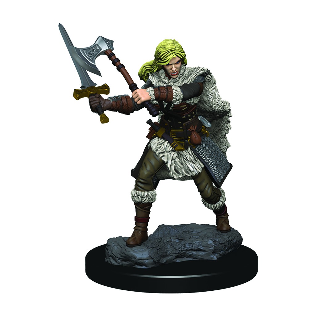D&D Nolzur's Marvelous Miniatures: Human Female Barbarian (Premium)