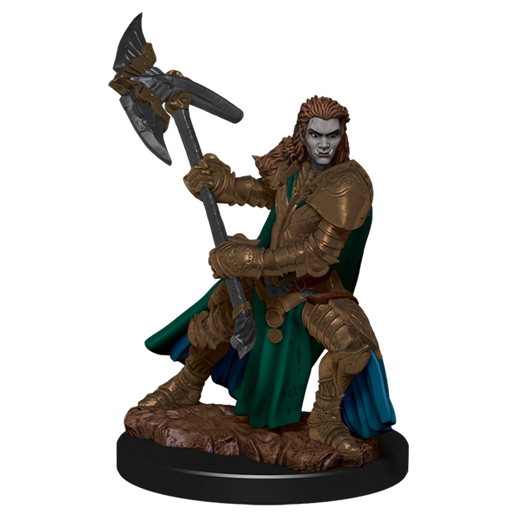 D&D Nolzur's Marvelous Miniatures: Half-Orc Fighter Female (Premium)