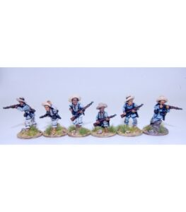 1898 Miniaturas: Infanteria Filipina En Escaramuza, Tropas Nativas Españolas / Insurgentes Tagalos