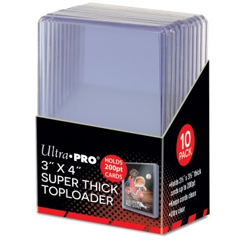 Ultra Pro: Toploader - 3" x 4" Super Thick 200PT 10ct