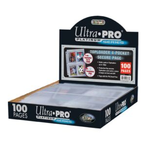 UP: 4-Pocket Secure Platinum Page for Toploaders (1x Unidad)