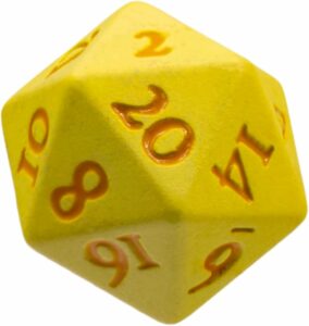 UP – Vivid Heavy Metal Dice: Yellow
