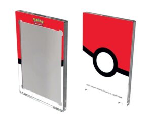Ultra Pro: Single 35 Pt ONE-TOUCH Edge – Poké Ball Printed Magnetic Card Holder