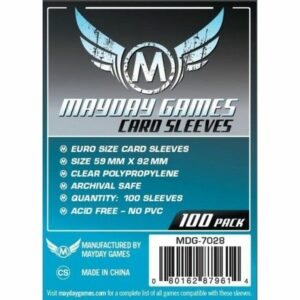 Mayday: 59×92 mm Standard Euro Cars Sleeves (100) (7028)