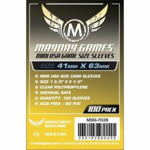 Mayday: 41×63 mm Mini USA Card Sleeves (100) (7039)