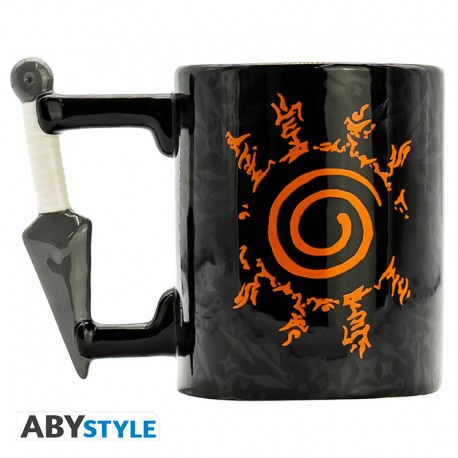 NARUTO SHIPPUDEN - Pck premium Large Glass + Keychain+3D Mug - Imagen 5
