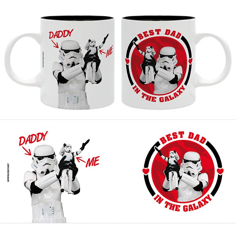 STORMTROOPERS - Taza - 320 ml - "Best dad in the galaxy"