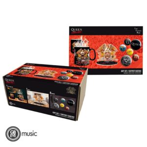 QUEEN – Pck Mug Heat Change 320ml + Acryl® + Badge Pack “Mix”