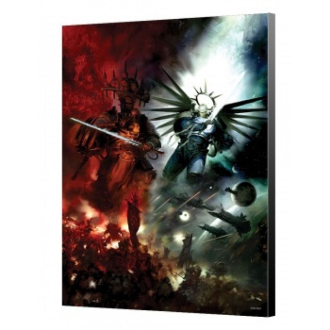 Guilliman VS Abaddon - Panel de madera - Warhammer 40K