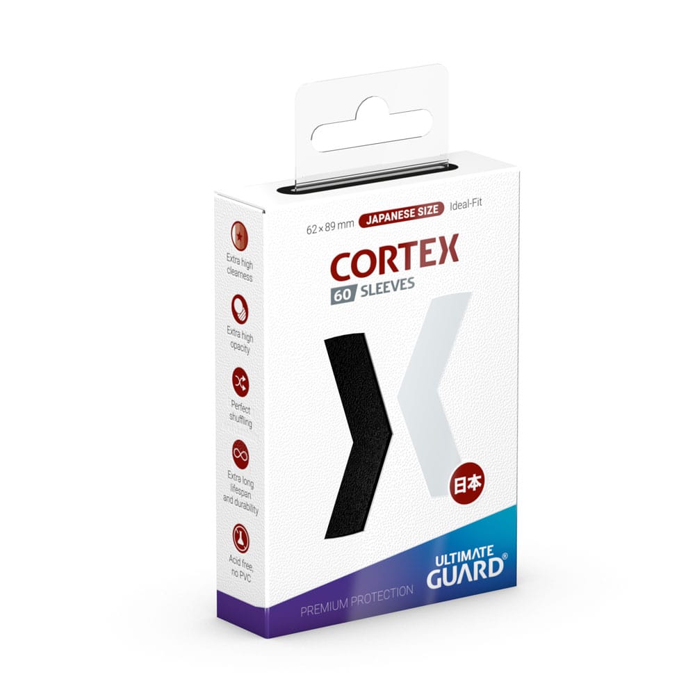Ultimate Guard Cortex Sleeves Tamaño Japonés Negro (60)