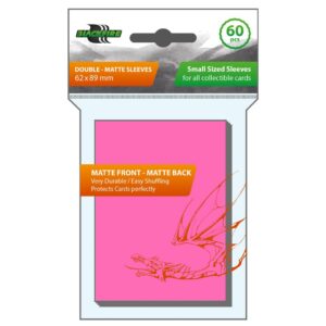 Blackfire Small Sleeves – Double-Matte Pink (60 Sleeves)