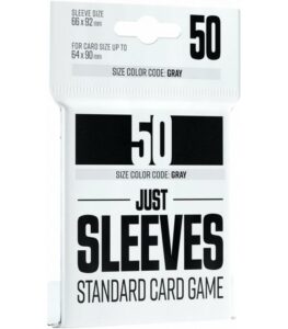 Just Sleeves: Standard Card Game – Black (50 Sleeves)
