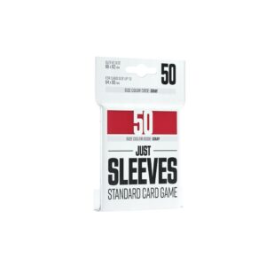 Just Sleeves: Standard Card Game – Red (50 Sleeves)