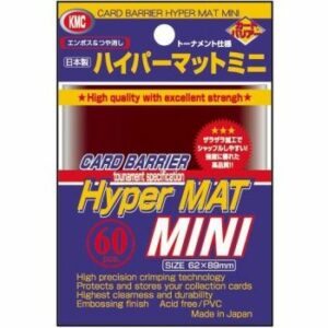 KMC: Small Sleeves – Hyper Mat Red (60 Sleeves)