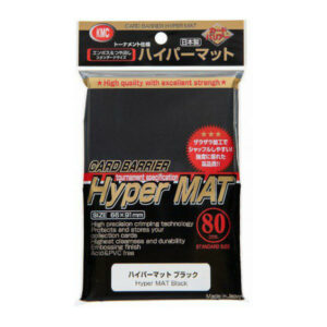 KMC Standard Sleeves – Hyper Mat Black (80 Sleeves)