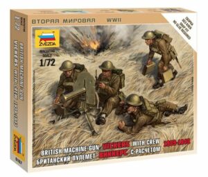 1:72 British Machine Gun w/Crew 1939-42 ZVE6167