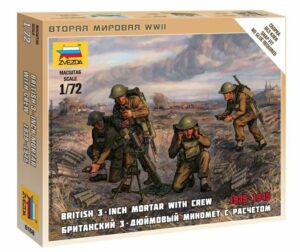 1:72 British Mortar w/crew 1939-42 ZVE6168