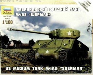 Zvezda: 1:100 US-Medium Tank M4A2 Sherman (ZVE6263)
