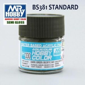 H-330 Verde Oscuro BS381C/641 Satinado Gunze  Hobby Color
