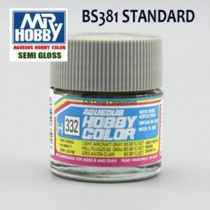 H-332 Gris Claro BS381C/627 Satinado Gunze  Hobby Color