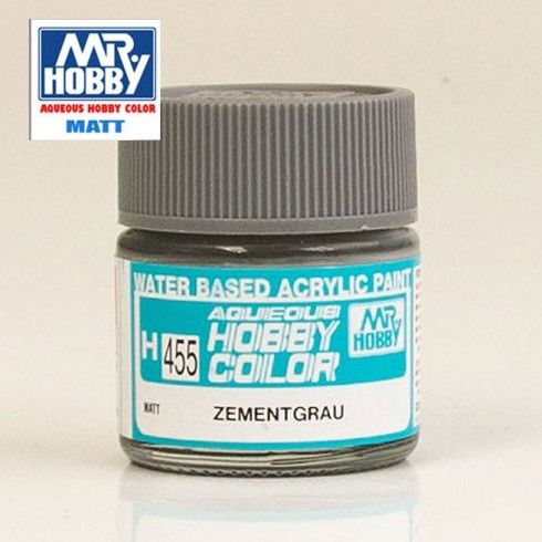 H-455 Gris Cemento Pintura Acrílica Gunze Hobby Color