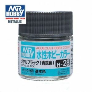 Hobby Color: Negro metalizado Pintura Acrílica Gunze – H-28 (GSIH028)