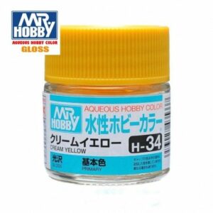 Hobby Color: H-34 Amarillo Crema Brillante Gunze