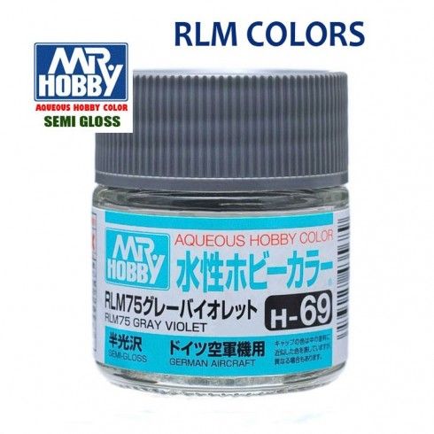 Hobby Color: RLM75 Gris Satinado Pintura Acrílica Gunze - H-69