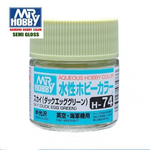 H-74 Cielo Verde Huevo de Pato Satinado Gunze Hobby Color