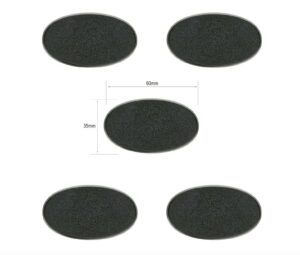 Citadel: Peanas Ovaladas 60x35mm (5 Unidades)