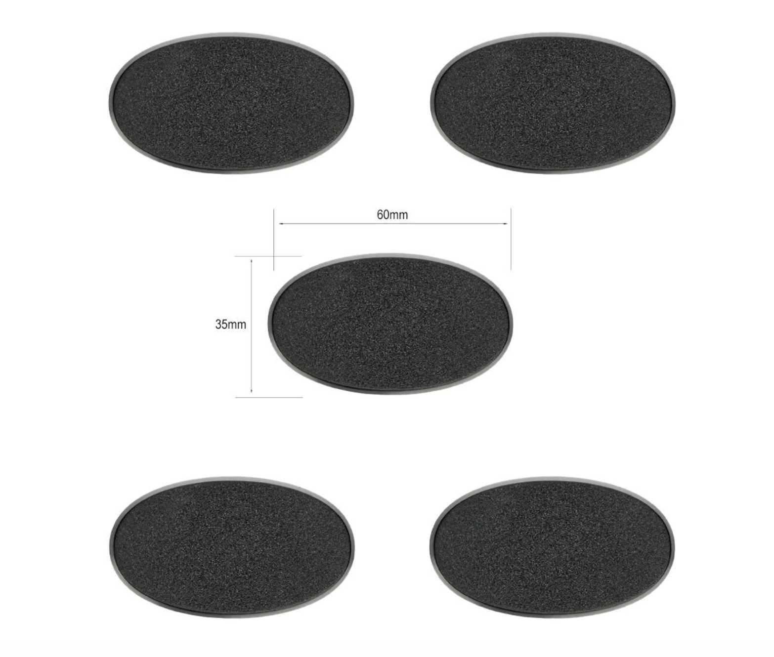 Citadel: Peanas Ovaladas 60x35mm (5 Unidades)
