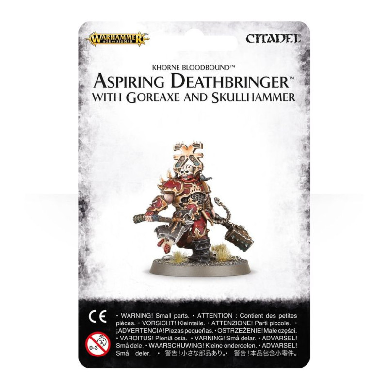 Blades Of Khorne: Aspiring Deathbringer with Goreaxe and Skullhammer (83-38) (VD)