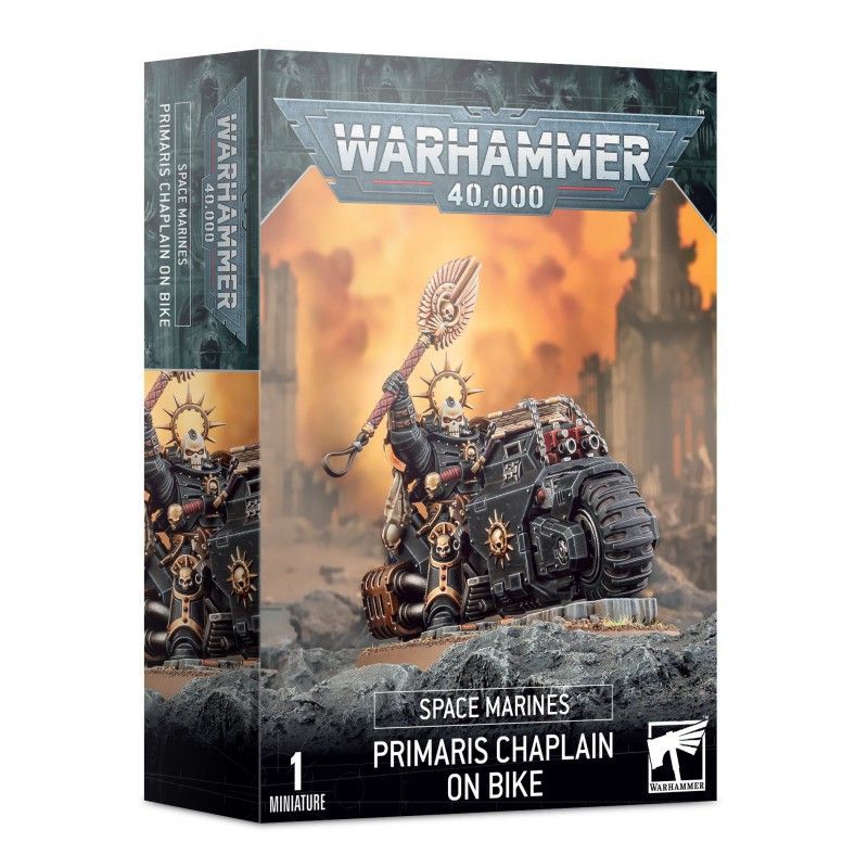 Space Marines: Capellán Primaris En Moto (48-31)
