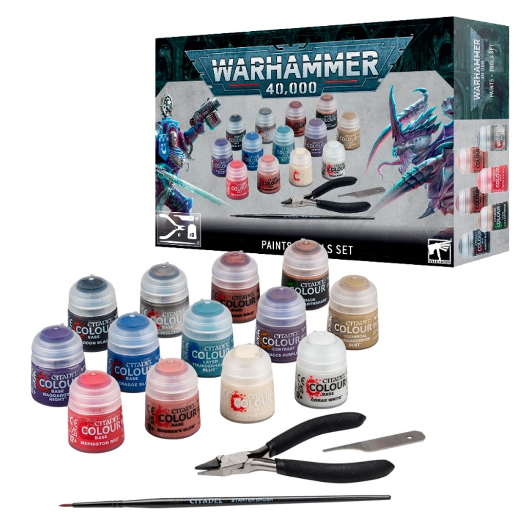 Warhammer 40000: Paints + Tools Set (60-12) - Imagen 2