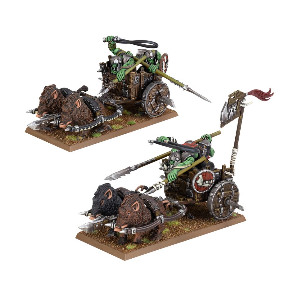 The Old World: Orc & Goblin tribes - Orc boar chariots (09-07) - Imagen 2