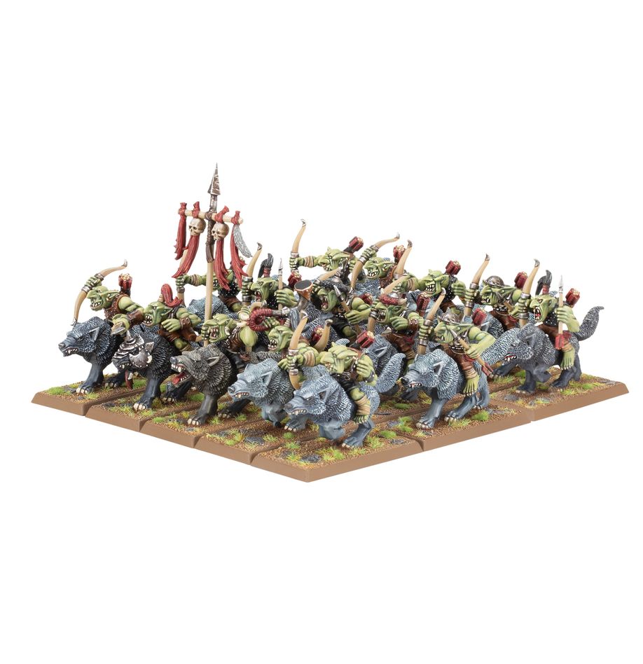 The Old World: Orc & Goblin tribes - Goblin wolf riders mob (09-09) - Imagen 2