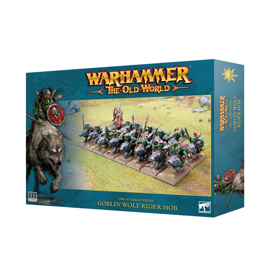 The Old World: Orc & Goblin tribes - Goblin wolf riders mob (09-09)