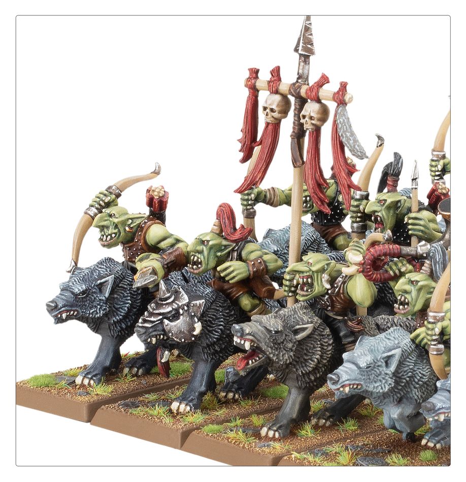 The Old World: Orc & Goblin tribes - Goblin wolf riders mob (09-09) - Imagen 3