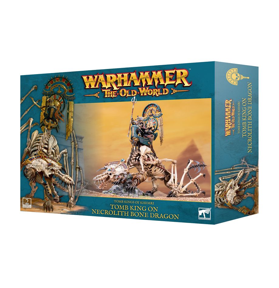 The Old World: Tomb King of Khemri - Tomb King on Necrolith Bone Dragon (07-08)
