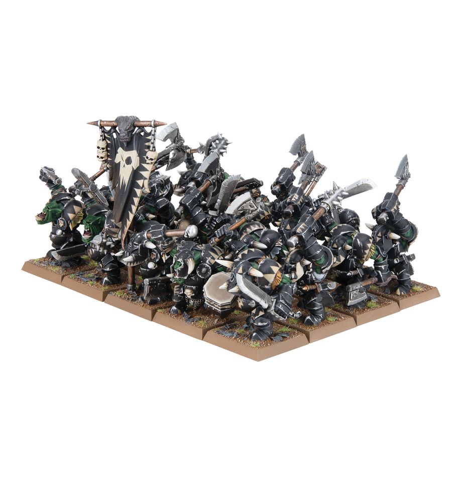 The Old World: Orc & Goblin tribes - Black orc mob (09-13) - Imagen 2