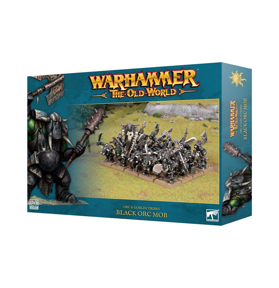 The Old World: Orc & Goblin tribes - Black orc mob (09-13)