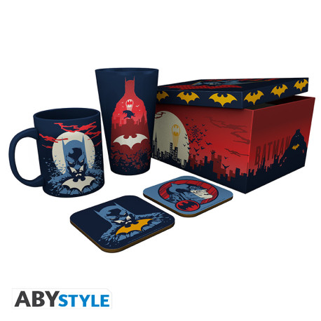 DC COMICS - Pck Glass XXL + Mug + 2 Coasters "Glow"